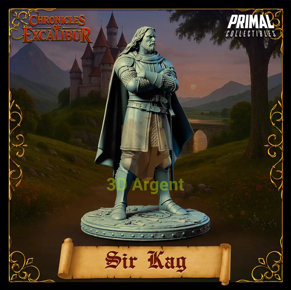 Knight - Sir Kay - Fantasy compatible D&D DragonLance Miniatures Primal