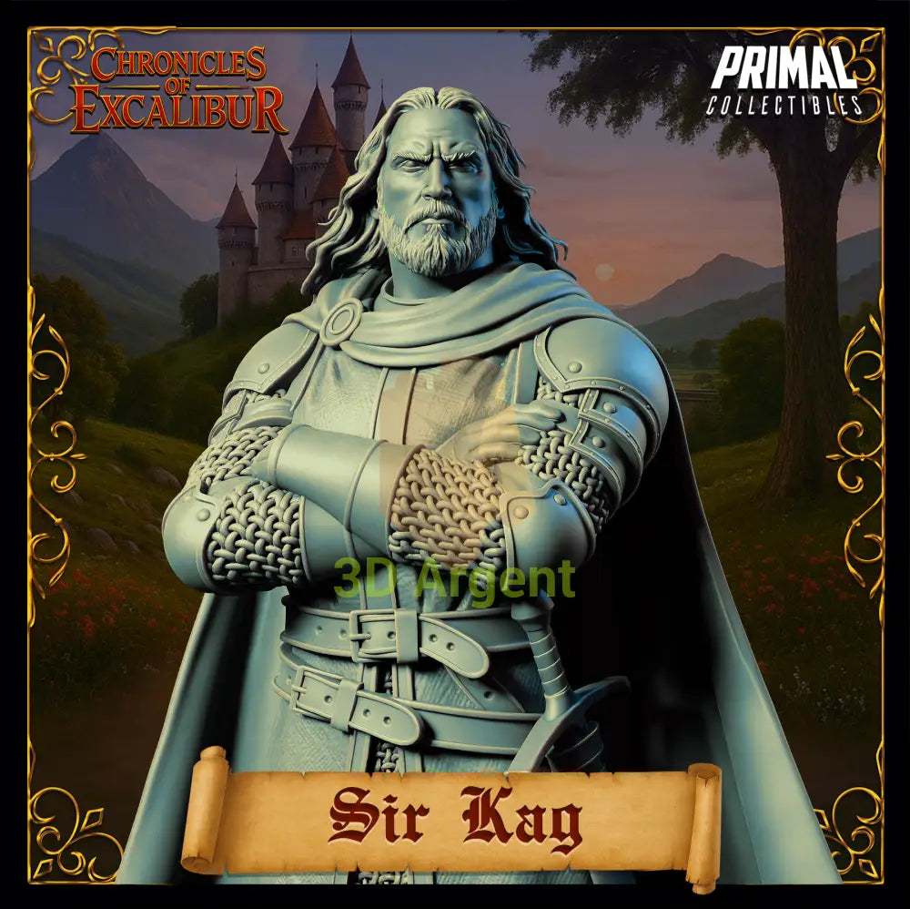 Knight - Sir Kay - Fantasy compatible D&D DragonLance Miniatures Primal