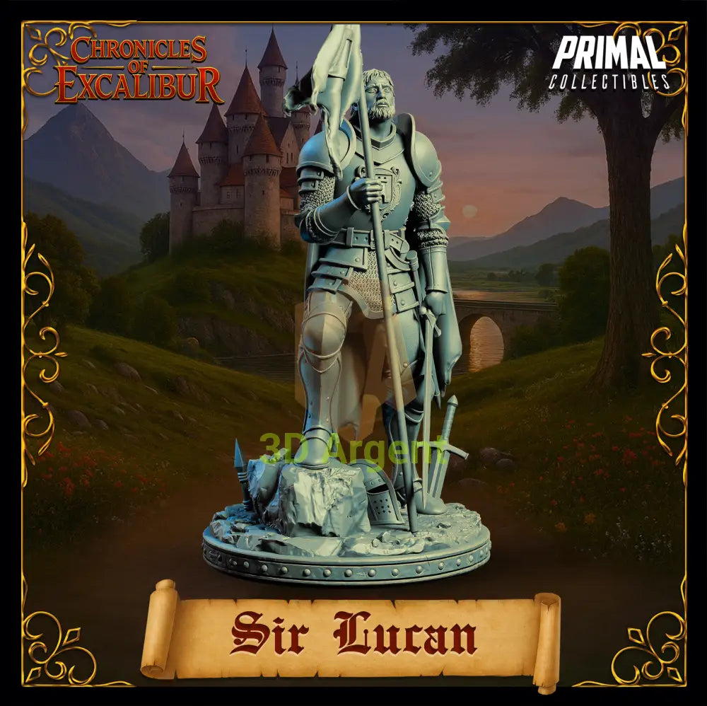 Knight - Sir Lucan - Fantasy compatible D&D DragonLance Miniatures Primal