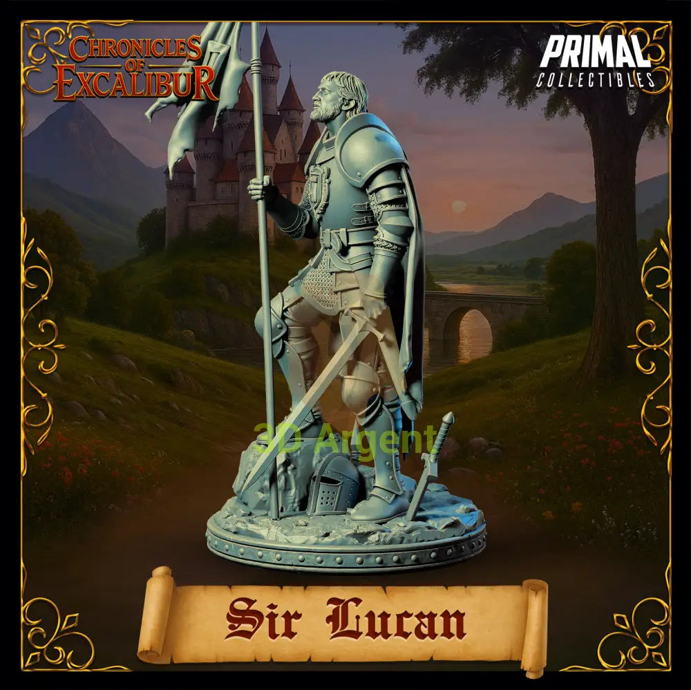 Knight - Sir Lucan - Fantasy compatible D&D DragonLance Miniatures Primal