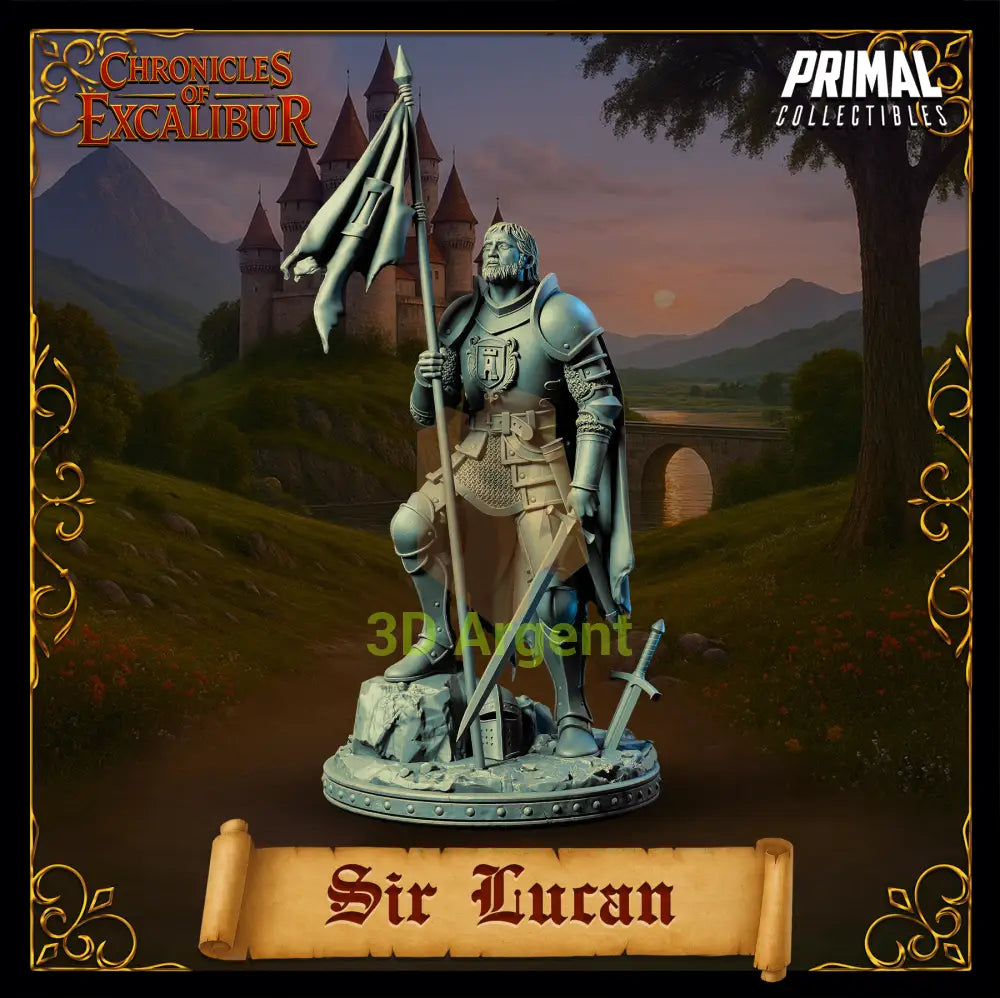 Knight - Sir Lucan - Fantasy compatible D&D DragonLance Miniatures Primal