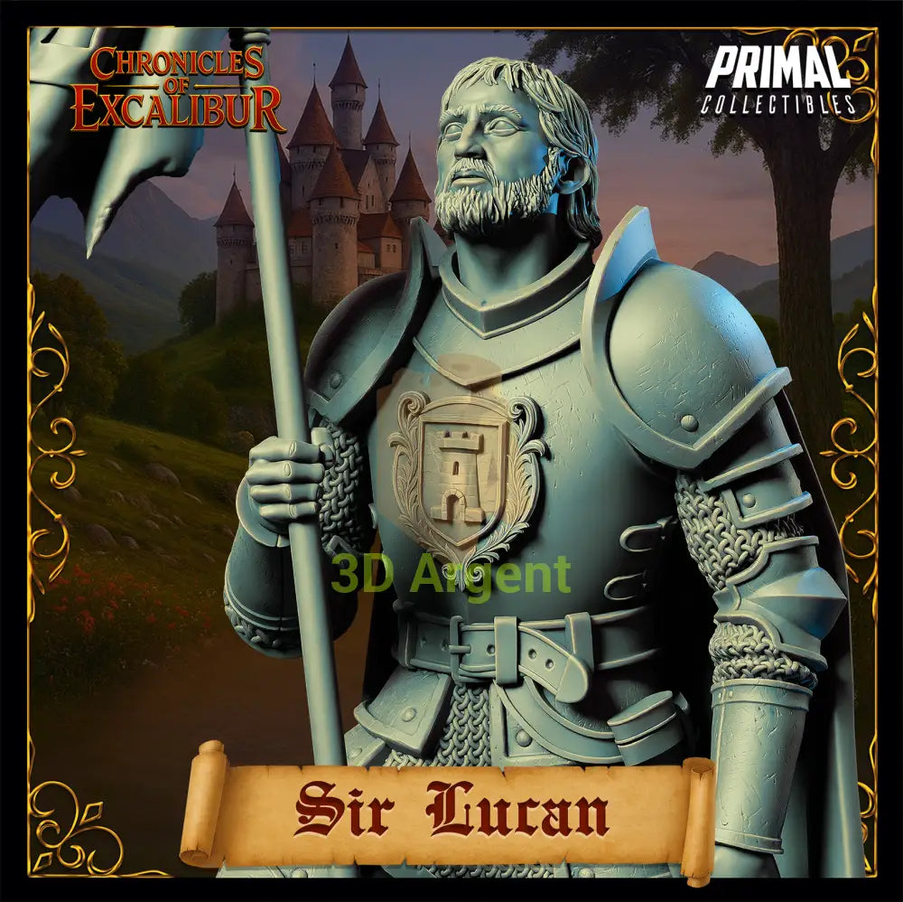 Knight - Sir Lucan - Fantasy compatible D&D DragonLance Miniatures Primal