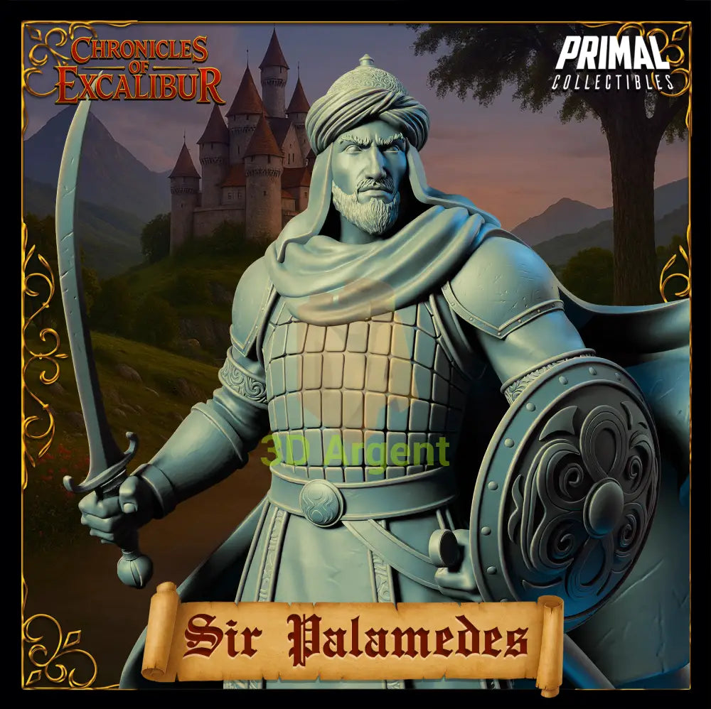 Knight - Sir Palamedes - Fantasy compatible D&D DragonLance Miniatures Primal