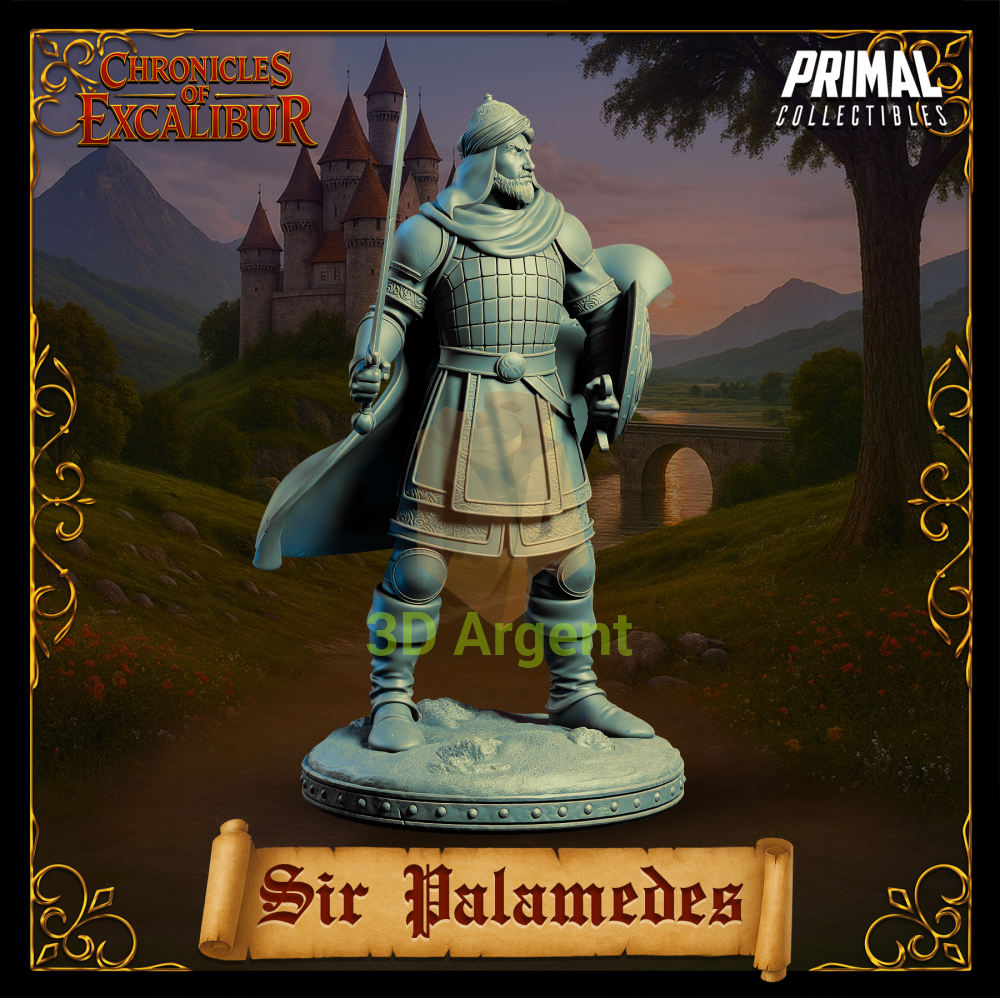 Knight - Sir Palamedes - Fantasy compatible D&D DragonLance Miniatures Primal
