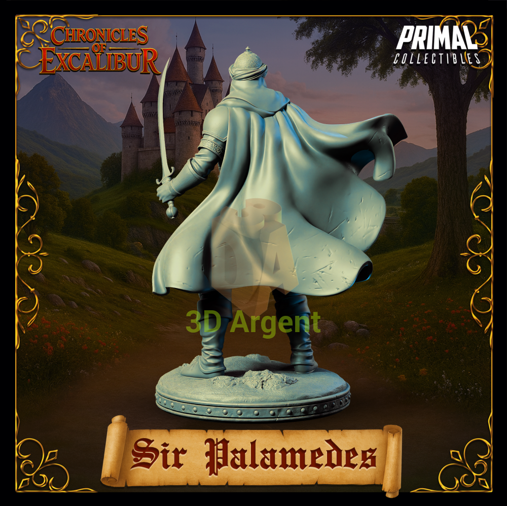 Knight - Sir Palamedes - Fantasy compatible D&D DragonLance Miniatures Primal