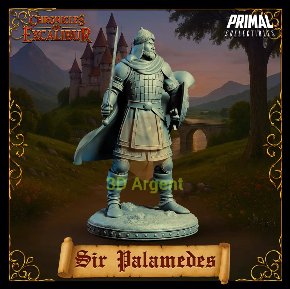 Knight - Sir Palamedes - Fantasy compatible D&D DragonLance Miniatures Primal