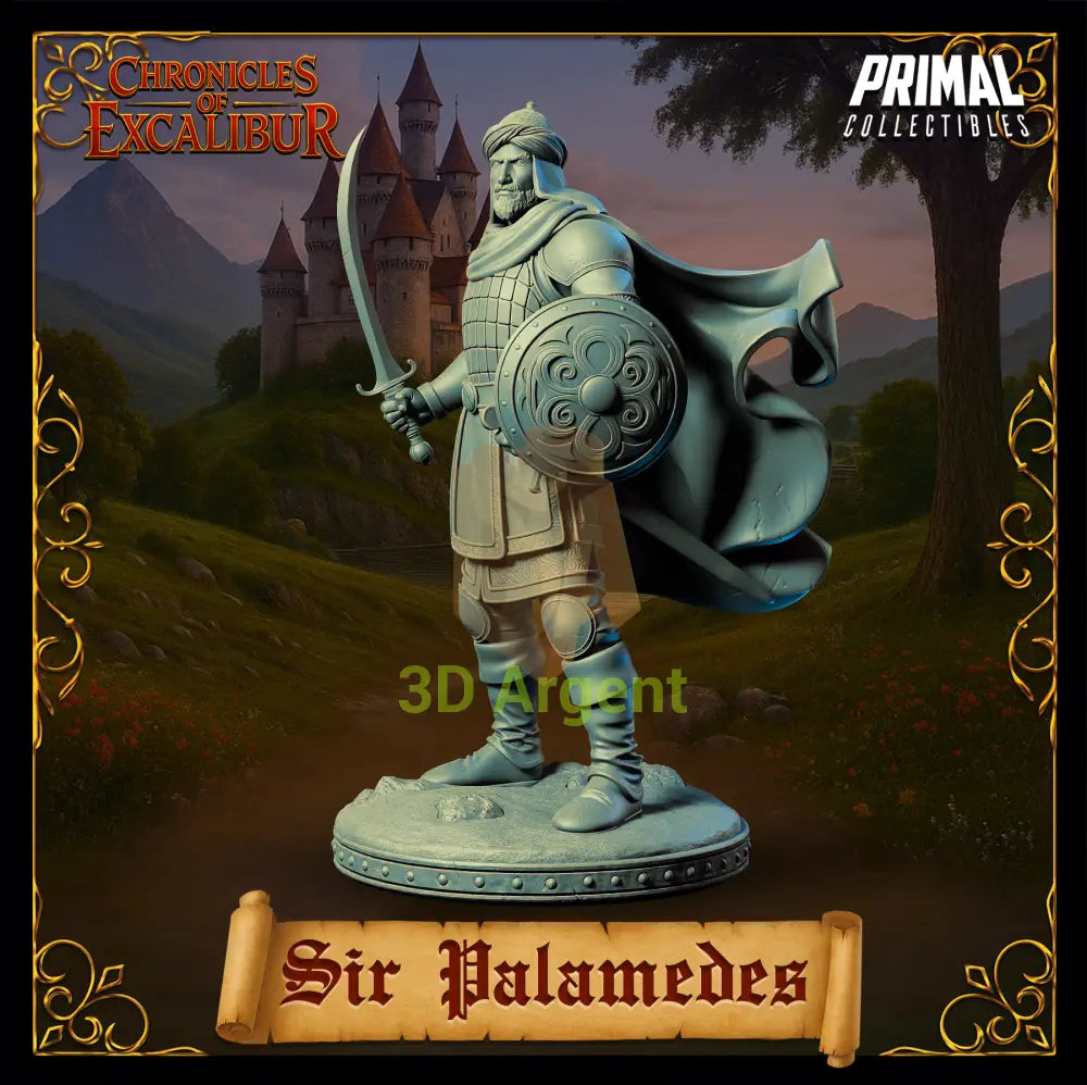Knight - Sir Palamedes - Fantasy compatible D&D DragonLance Miniatures Primal