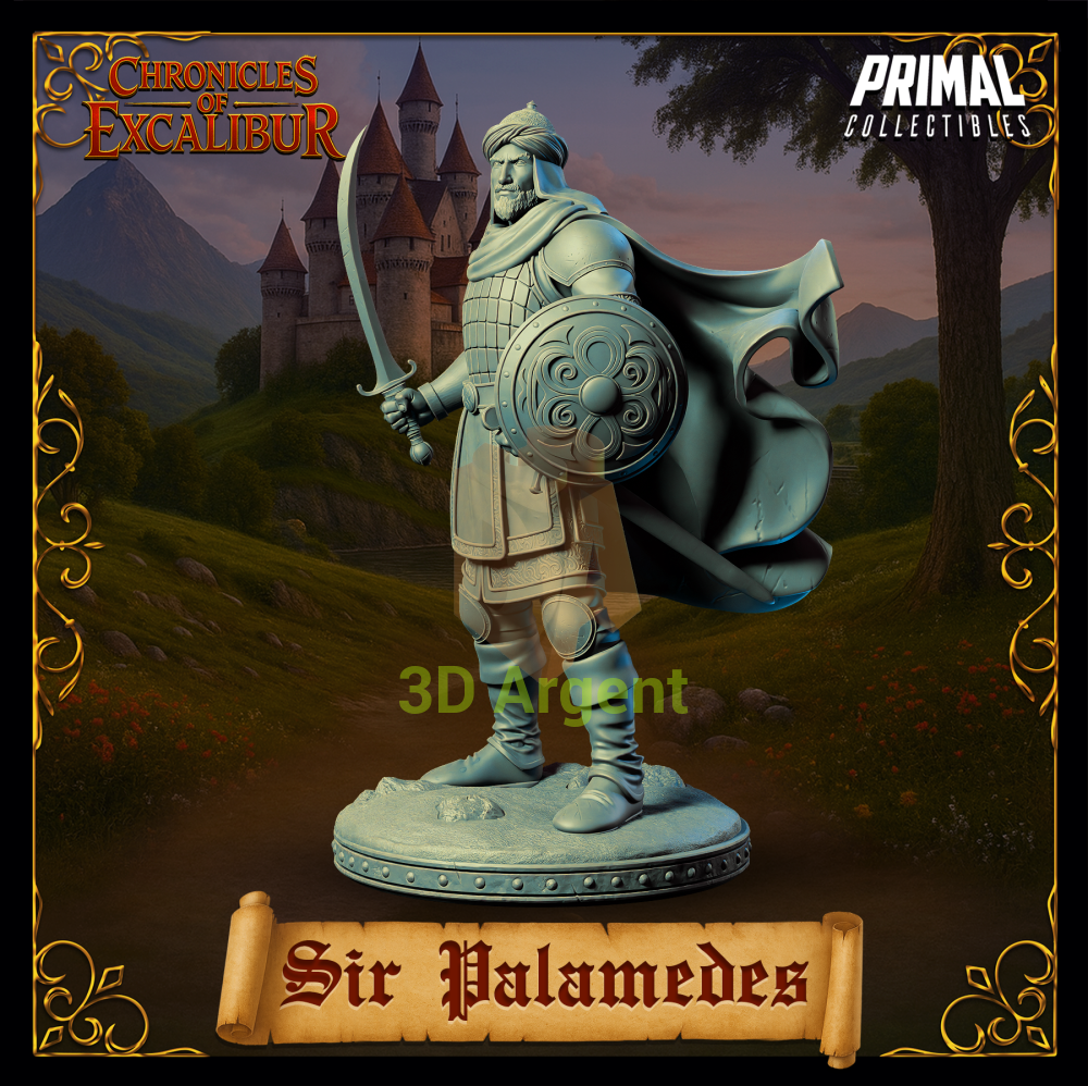 Knight - Sir Palamedes - Fantasy compatible D&D DragonLance Miniatures Primal