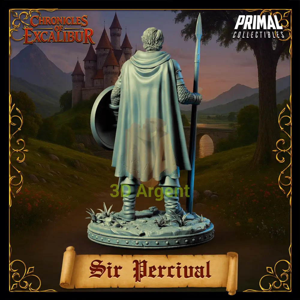 Knight - Sir Percival - Fantasy compatible D&D DragonLance Miniatures Primal