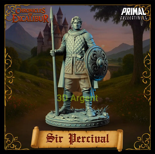 Knight - Sir Percival - Fantasy compatible D&D DragonLance Miniatures Primal