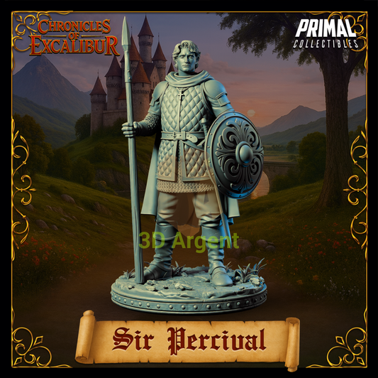 Knight - Sir Percival - Fantasy compatible D&D DragonLance Miniatures Primal