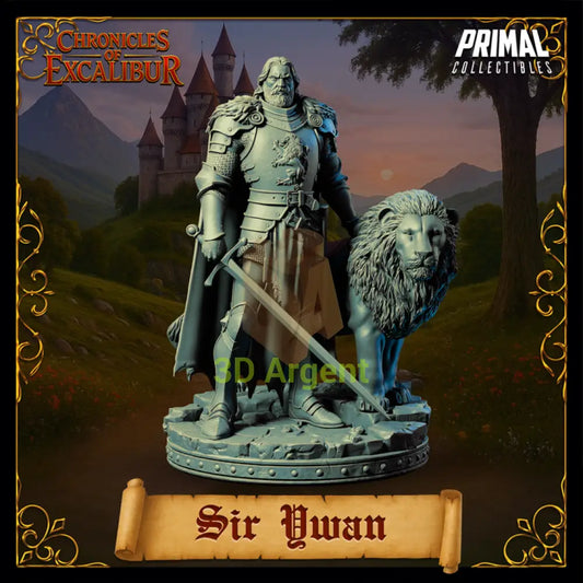 Knight - Sir Ywan - Fantasy compatible D&D DragonLance Miniatures Primal