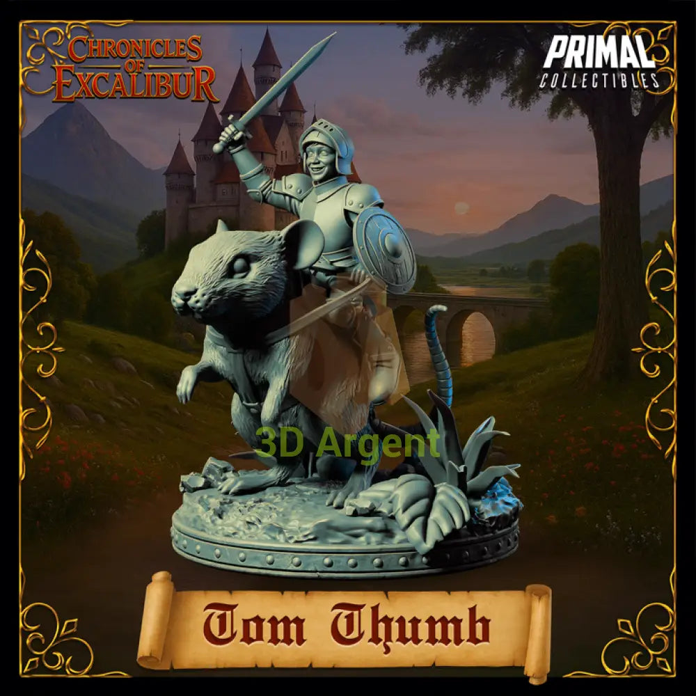 Knight - Tom Thumb - Fantasy compatible D&D DragonLance Miniatures Primal