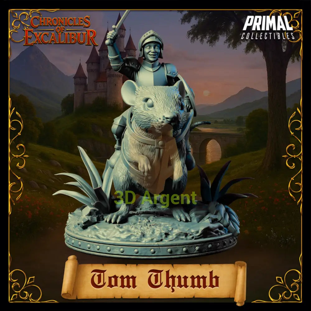 Knight - Tom Thumb - Fantasy compatible D&D DragonLance Miniatures Primal