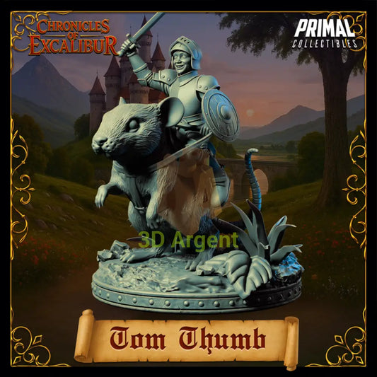 Knight - Tom Thumb - Fantasy compatible D&D DragonLance Miniatures Primal
