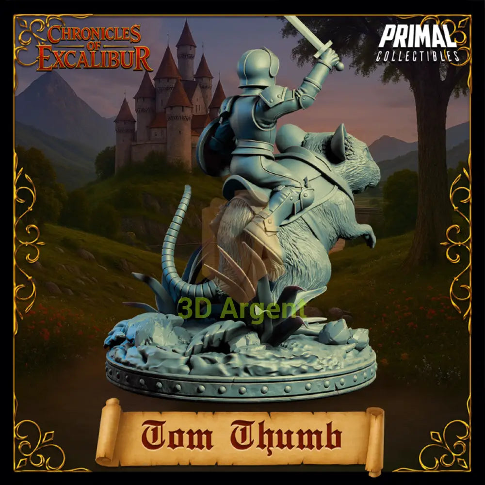 Knight - Tom Thumb - Fantasy compatible D&D DragonLance Miniatures Primal