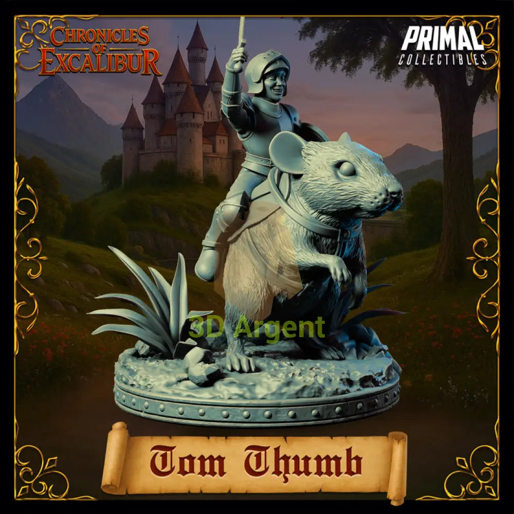 Knight - Tom Thumb - Fantasy compatible D&D DragonLance Miniatures Primal