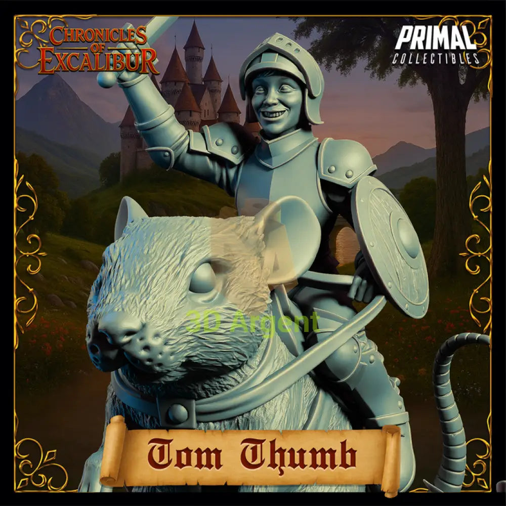 Knight - Tom Thumb - Fantasy compatible D&D DragonLance Miniatures Primal