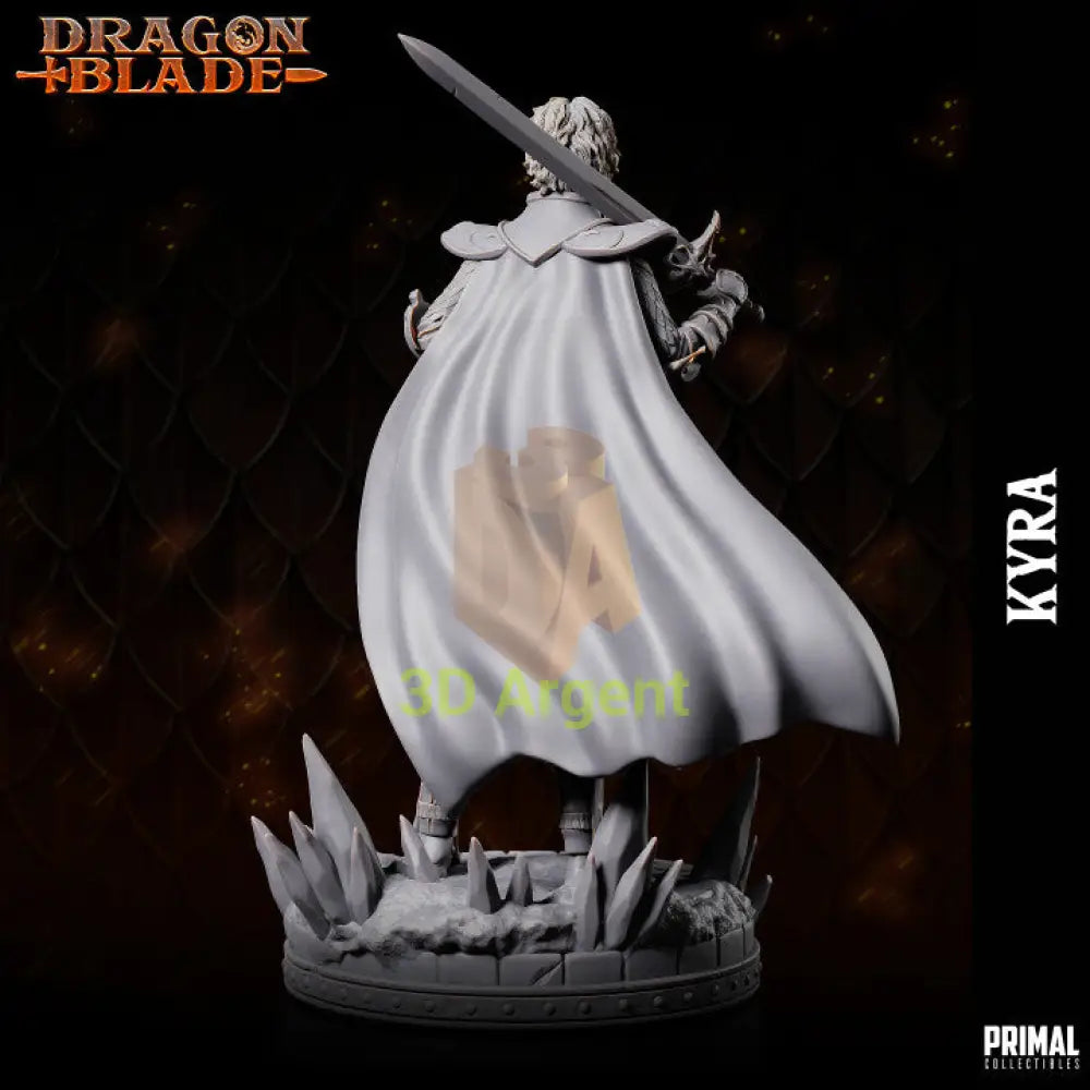 Kyra Fighter – Dragonblade – Primal Collectibles Resin Miniature - Toys & Games:Wargames &