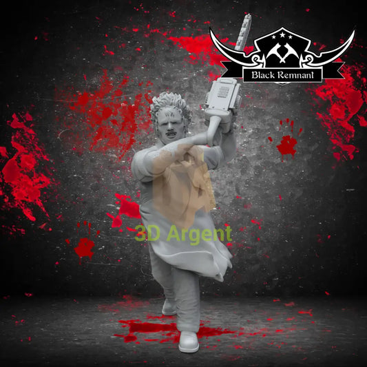 Leatherface – Texas Chainsaw Massacre – Black Remnant 3D Printed Resin Miniature