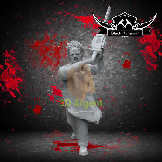 Leatherface – Texas Chainsaw Massacre – Black Remnant 3D Printed Resin Miniature