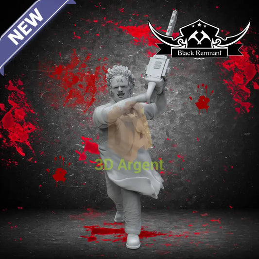 Leatherface – Texas Chainsaw Massacre – Black Remnant 3D Printed Resin Miniature