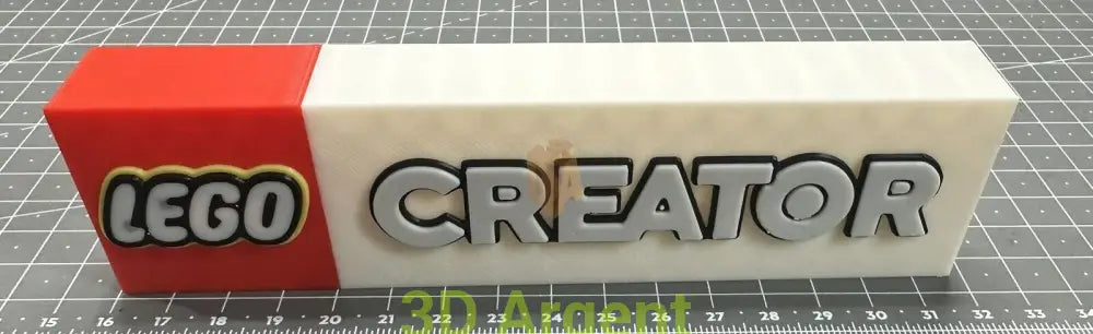 Lego Creator Logo - 3D Printed Sign Stand Toys & Games:Construction & Building Toys:LEGO (R) Building Toys:LEGO (R)