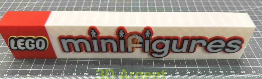 Lego Minifigures Logo - 3D Printed Sign Stand Toys & Games:Construction & Building Toys:LEGO (R) Building Toys:LEGO (R)