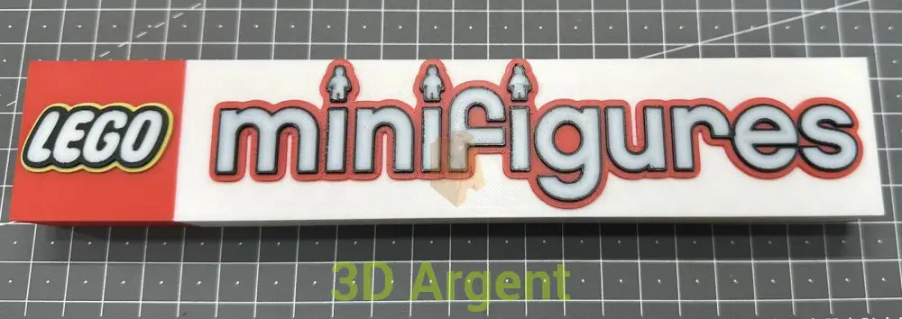 Lego Minifigures Logo - 3D Printed Sign Stand Toys & Games:Construction & Building Toys:LEGO (R) Building Toys:LEGO (R)