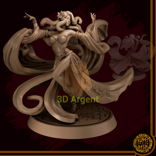 Lila Tapton - Dance-Off Disaster - Runes & Resin 75mm Miniature - Toys & Games:Wargames &