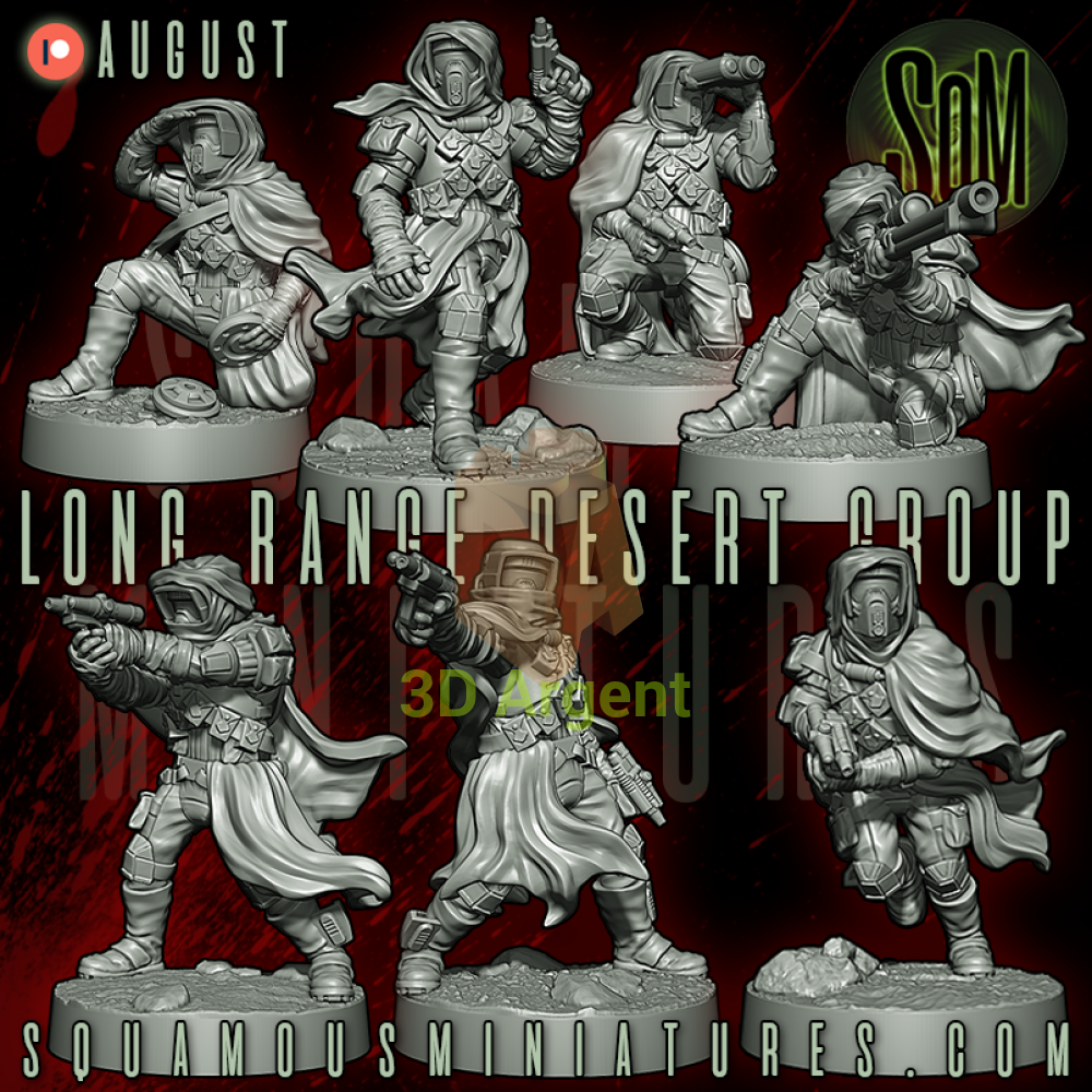 Long Range Desert Group Star Wars Legion compatible 3D Resin Miniatures Squamous - Toys & Games:Wargames &