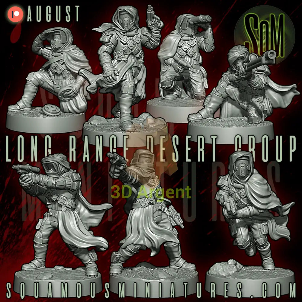 Long Range Desert Group Star Wars Legion compatible 3D Resin Miniatures Squamous - Toys & Games:Wargames &