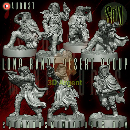 Long Range Desert Group Star Wars Legion compatible 3D Resin Miniatures Squamous - Toys & Games:Wargames &