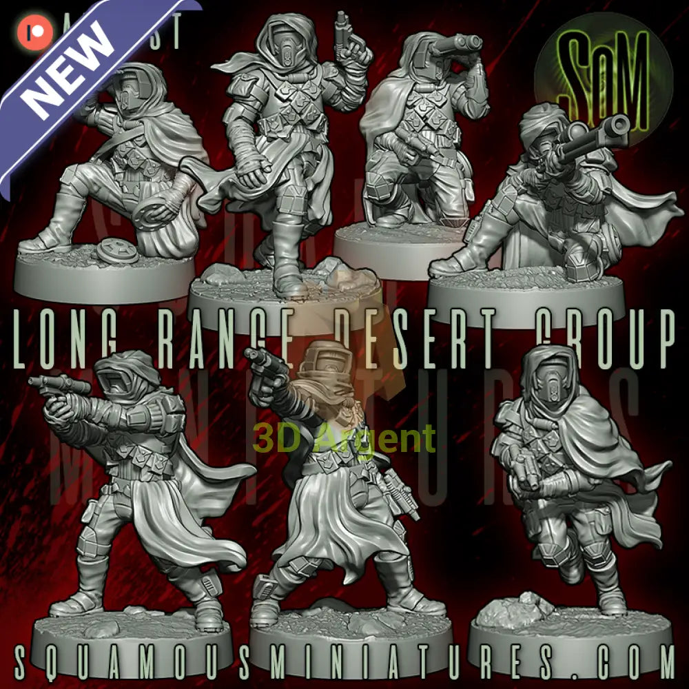 Long Range Desert Group Star Wars Legion compatible 3D Resin Miniatures Squamous - Toys & Games:Wargames &