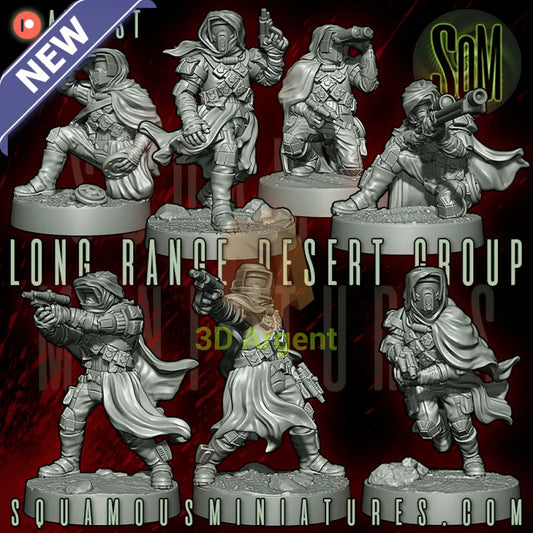 Long Range Desert Group Star Wars Legion compatible 3D Resin Miniatures Squamous - Toys & Games:Wargames &
