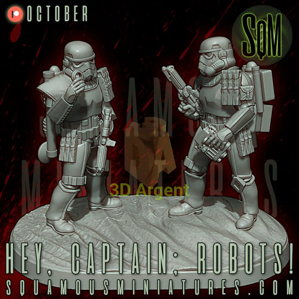 ’Hey Captain; Robots!’ Desert Corp Trackers | Squamous - Toys & Games:Wargames & Role-Playing:Star Wars