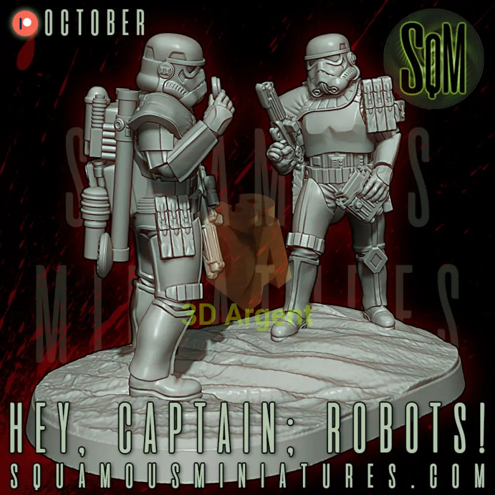 ’Hey Captain; Robots!’ Desert Corp Trackers | Squamous - Toys & Games:Wargames & Role-Playing:Star Wars