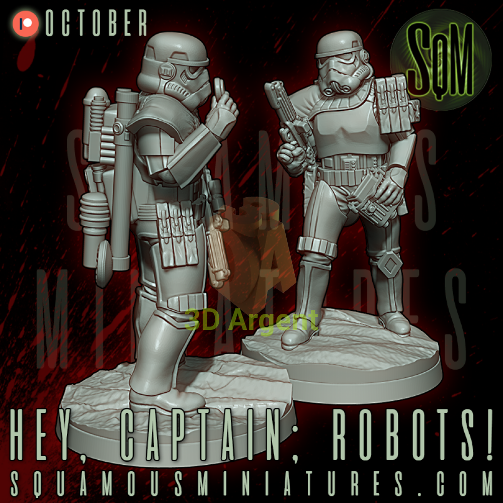 ’Hey Captain; Robots!’ Desert Corp Trackers | Squamous - Toys & Games:Wargames & Role-Playing:Star Wars