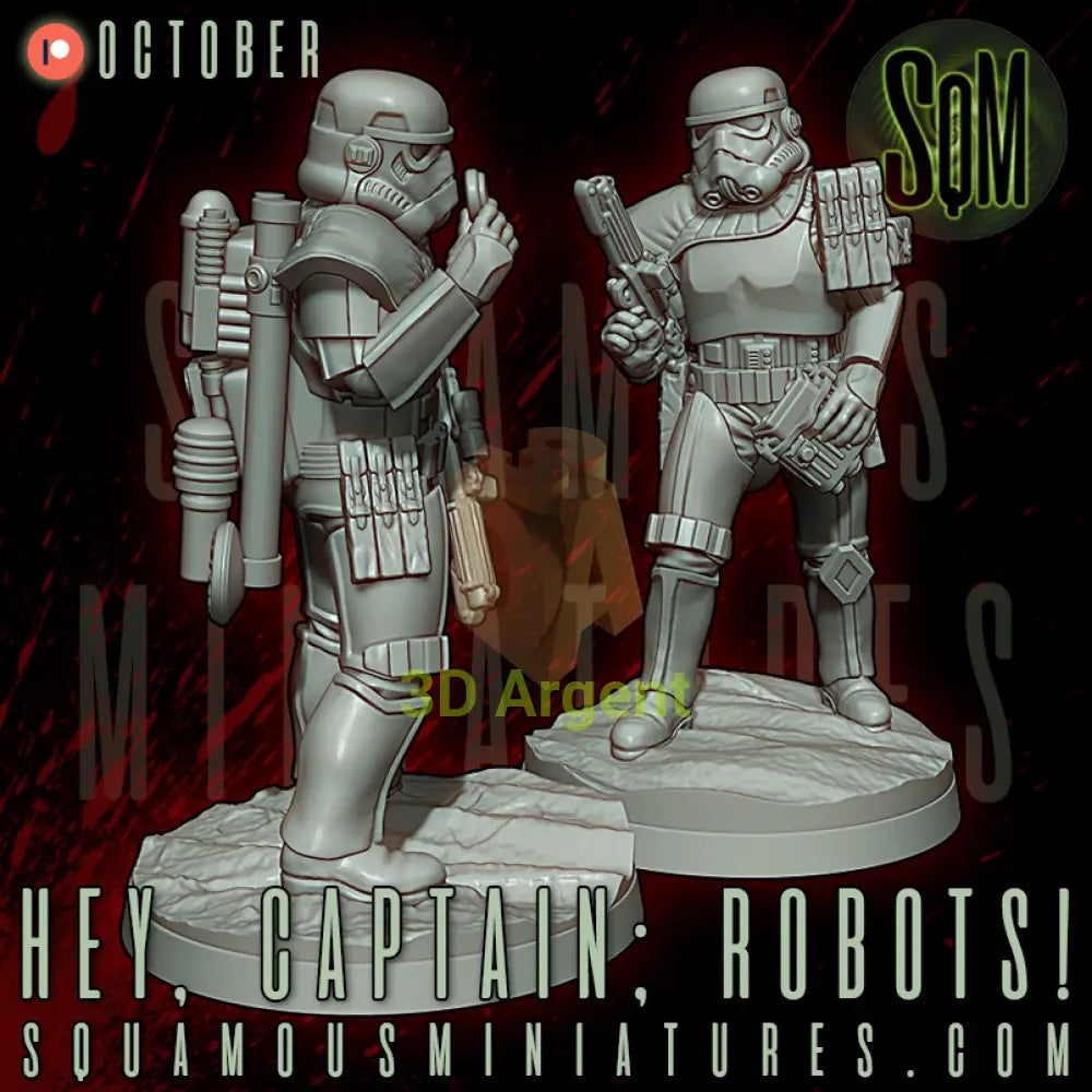 ’Hey Captain; Robots!’ Desert Corp Trackers | Squamous - Toys & Games:Wargames & Role-Playing:Star Wars