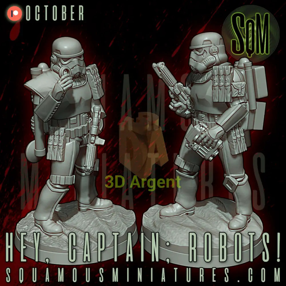 ’Hey Captain; Robots!’ Desert Corp Trackers | Squamous - Toys & Games:Wargames & Role-Playing:Star Wars