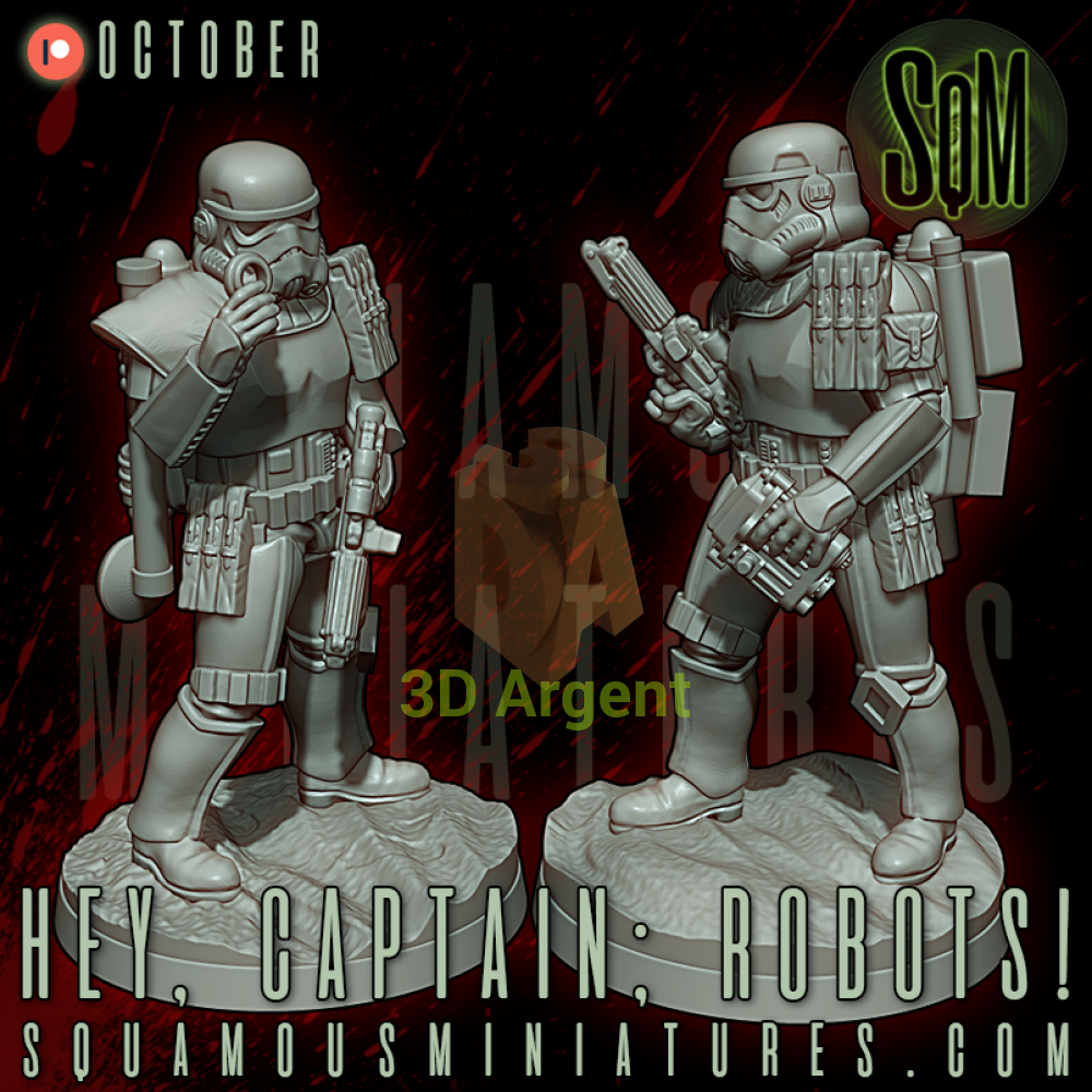 ’Hey Captain; Robots!’ Desert Corp Trackers | Squamous - Toys & Games:Wargames & Role-Playing:Star Wars