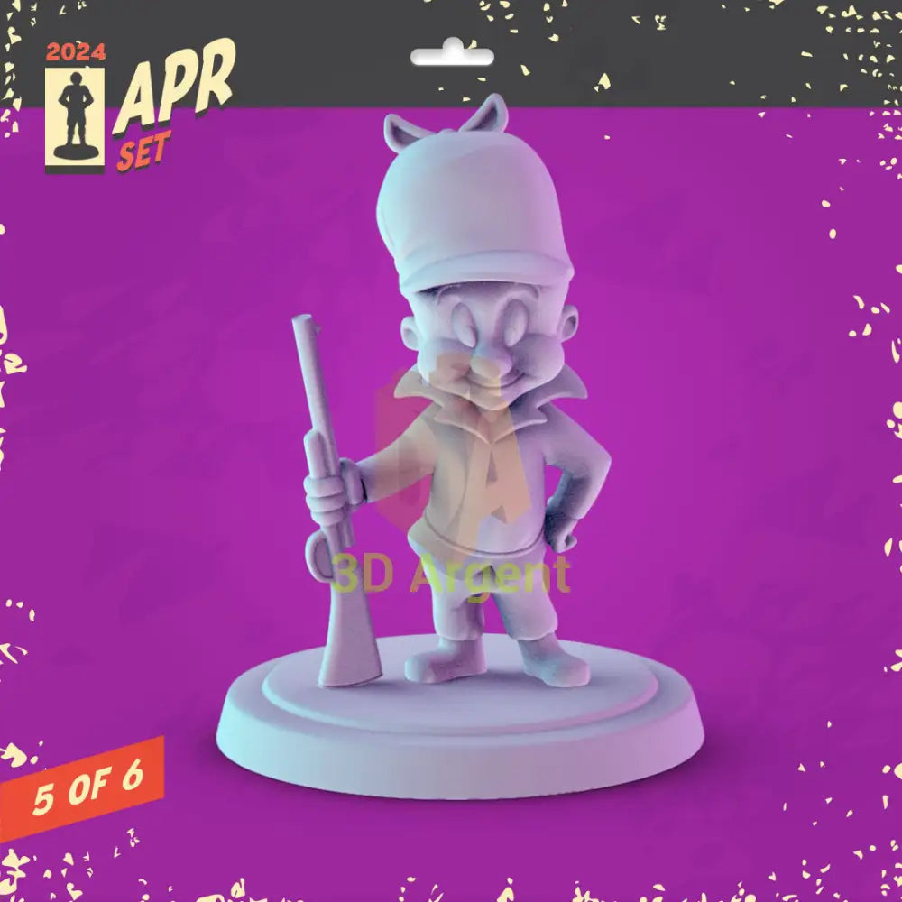 Looney Tunes Classics Figures compatible D&D DragonLance Miniatures Pop Minis - 5 Elmer Fudd - Toys & Games:Wargames &