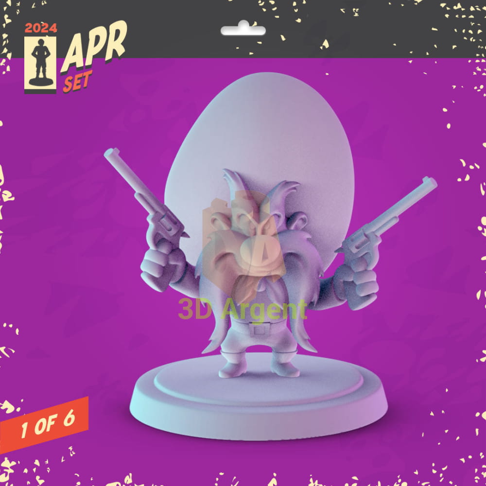 Looney Tunes Classics Figures compatible D&D DragonLance Miniatures Pop Minis - 6 Yosemite Sam - Toys & Games:Wargames