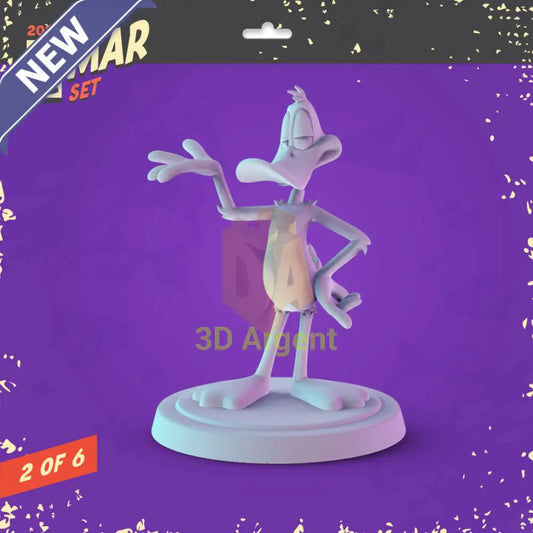 Looney Tunes Figures compatible D&D DragonLance Miniatures Pop Minis - 1 Daffy Duck - Toys & Games:Wargames &
