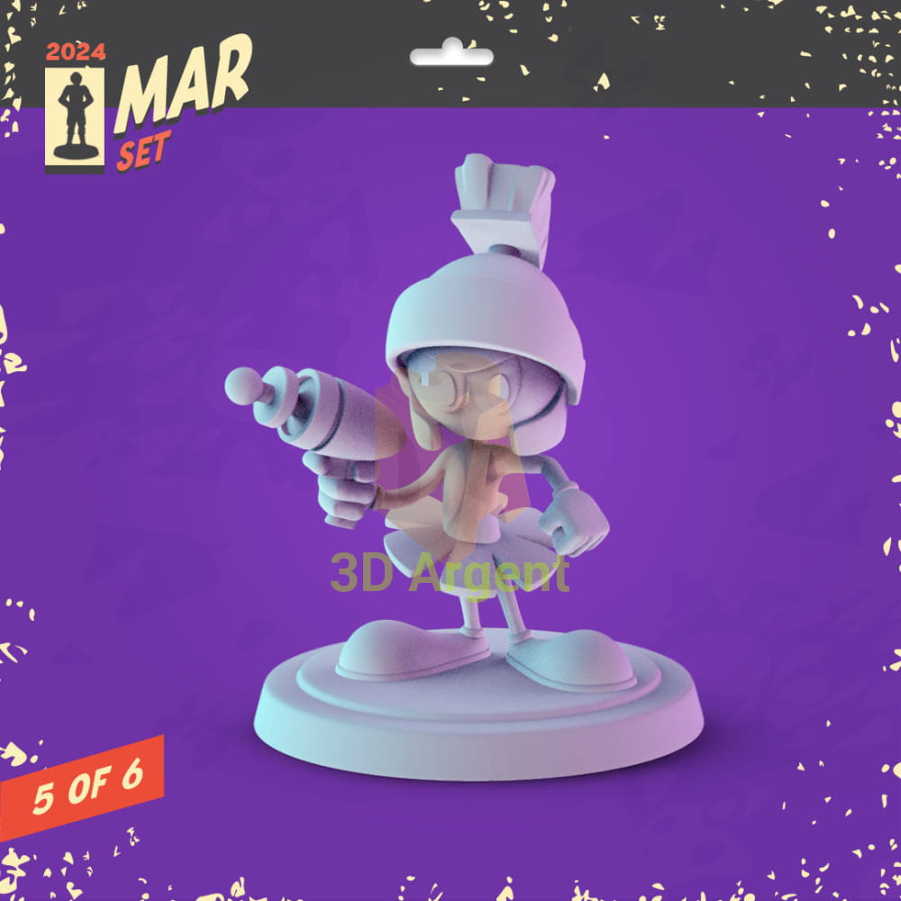 Looney Tunes Figures compatible D&D DragonLance Miniatures Pop Minis - 5 Marvin the Martian - Toys & Games:Wargames &