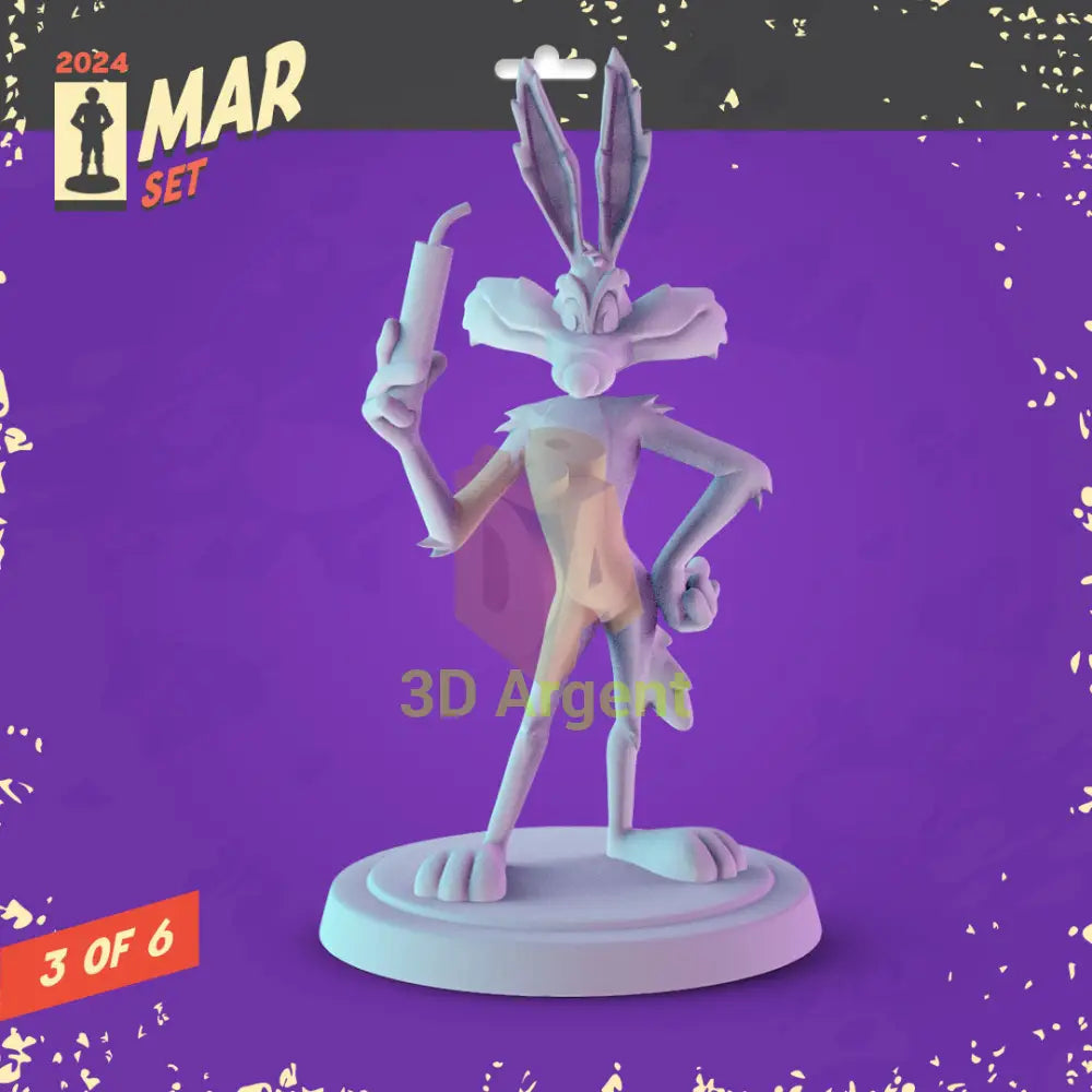 Looney Tunes Figures compatible D&D DragonLance Miniatures Pop Minis - 6 Wile E. Coyote - Toys & Games:Wargames &