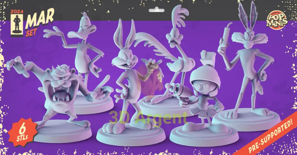 Looney Tunes Figures compatible D&D DragonLance Miniatures Pop Minis - All Figures - Toys & Games:Wargames &