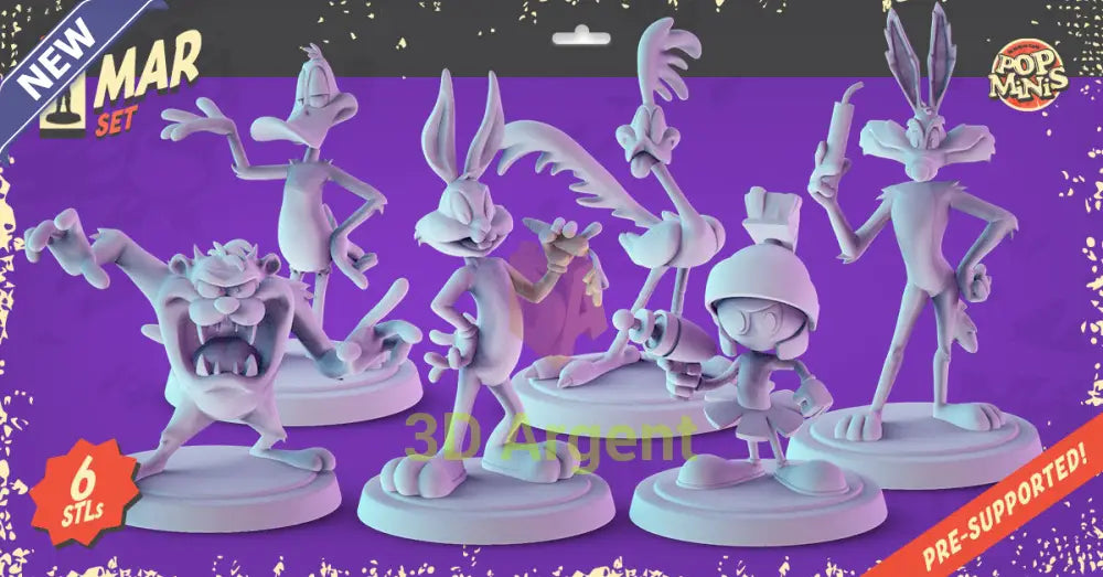 Looney Tunes Figures compatible D&D DragonLance Miniatures Pop Minis - All Figures - Toys & Games:Wargames &
