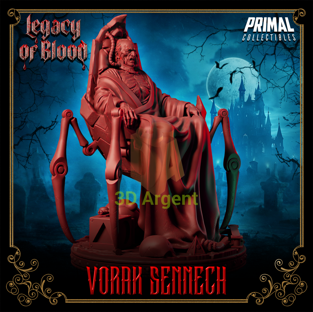 Lord - Vorak Sennech Fantasy compatible D&D DragonLance Miniatures Primal Toys & Games:Wargames &