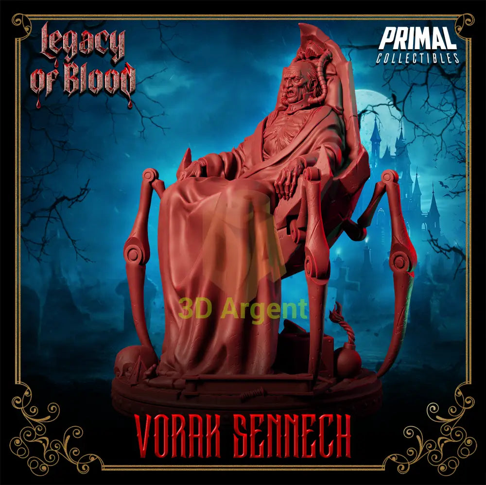 Lord - Vorak Sennech Fantasy compatible D&D DragonLance Miniatures Primal Toys & Games:Wargames &